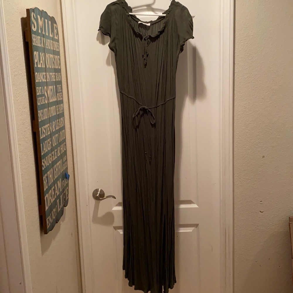 Level Eight long gauze dress